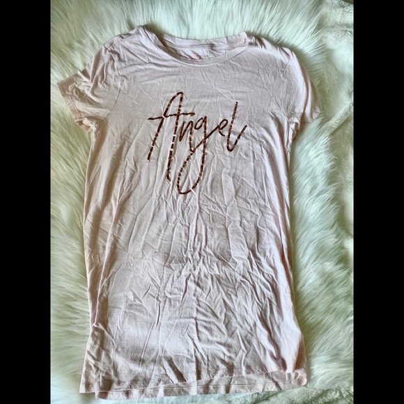 *SOLD*Victoria’s Secret Rose Gold ‘Angle’ tee - Picture 2 of 2